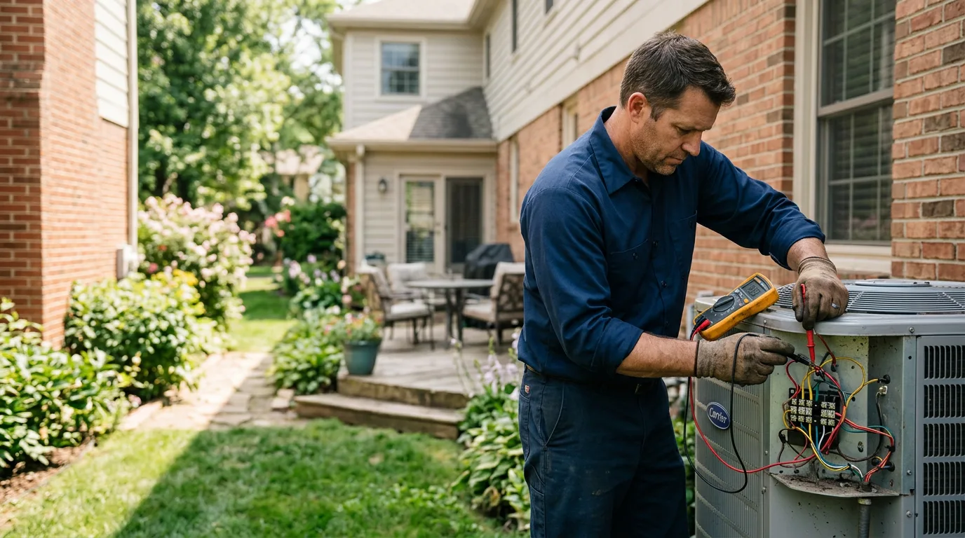 HVAC technician working near East Berne, NY